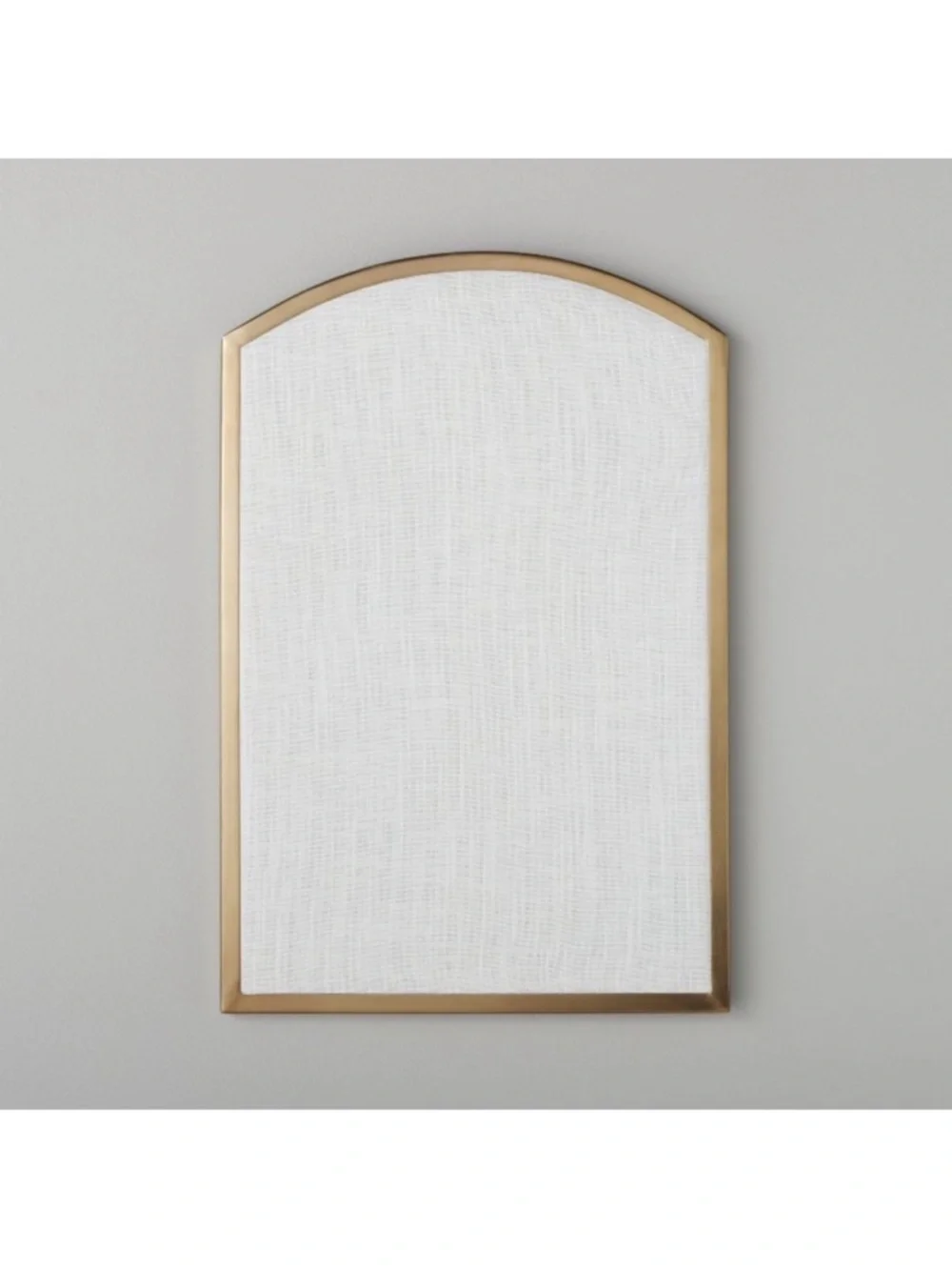 Hearth & Hand Magnolia Arched Fabric Bulletin Board Gold Brass 16in x 24in NEW